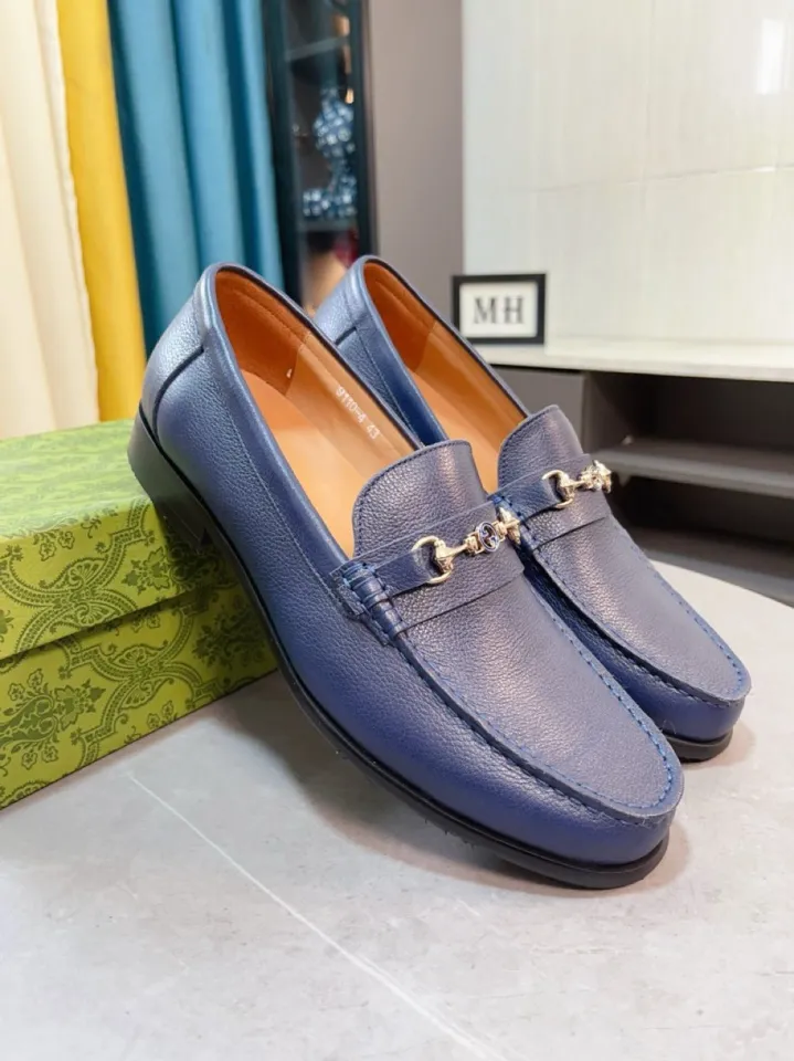 Men's shoes 💰500🌹🌹Niuli [GUCCI Gucci] A new style of formal men's leather shoes is coming~ The original quality upper is made of patent leather imported from Italy, the leather is soft and delicate, comfortable and soft first-layer cowhide lining, rubber wear-resistant outsole, the shoe shape is dignified and domineering, and the luxury charm cannot be concealed! The natural and free nouveau riche leads the trend. Code number: 38-44